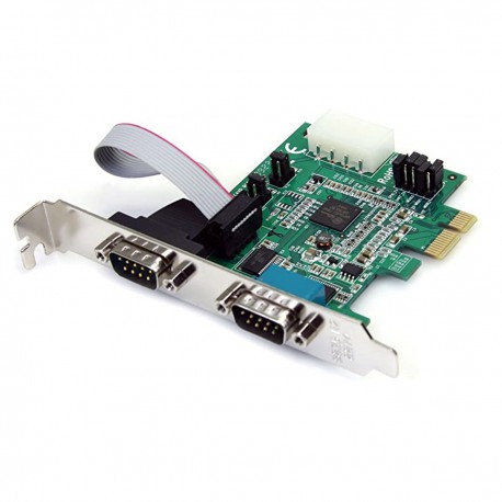 Carte Série StarTech PEX2S952 952E-R2 PCI-e Dual RS-232 DB-9M Molex IDE