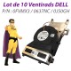 Lot x10 Ventirads CPU Dell 0FVMX3 0637NC 0J50GH Optiplex 990 3010 7010 9010 SFF