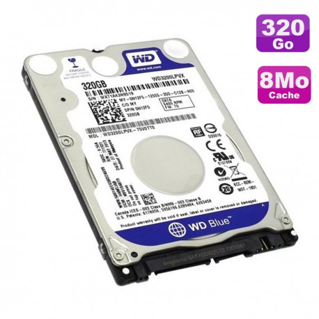 Disque Dur 320Go SATA 2.5" Western Digital Blue WD3200LPVX-08V0T 04W0590 45K0679