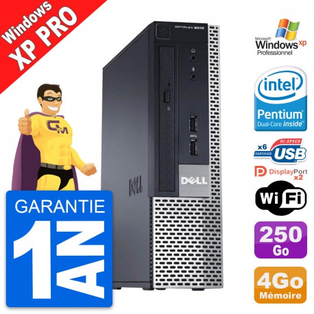 Mini PC Dell OptiPlex 9010 USFF Intel G620 RAM 4Go Disque Dur 250Go Windows XP