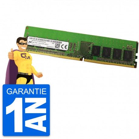 4Go RAM Micron MTA8ATF51264AZ-2G1A2 DDR4 DIMM PC4-17000U 2133Mhz 1Rx8 1.2v CL15