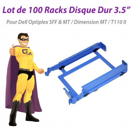 Lot x100 Racks 3,5" Dell YJ221 G8354 RH99 N218K J844K UJ528 H2783 RJ824 KM503