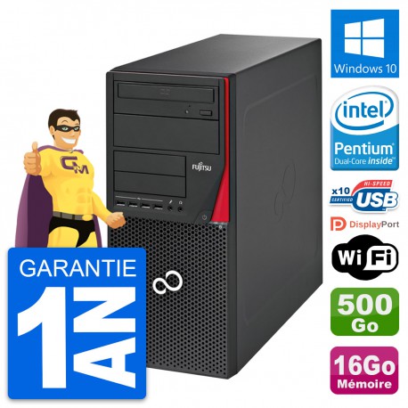 PC Tour Fujitsu Esprimo P720 Intel G3220 RAM 16Go Disque 500Go Windows 10 Wifi