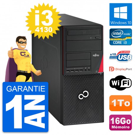 PC Tour Fujitsu Esprimo P720 Intel i3-4130 RAM 16Go Disque 1To Windows 10 Wifi