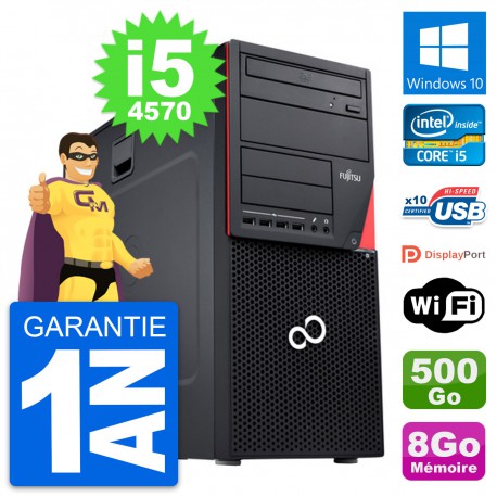 PC Tour Fujitsu Esprimo P720 Intel i5-4570 RAM 8Go Disque 500Go Windows 10 Wifi