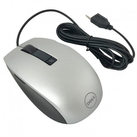 Souris Filaire USB DELL MOCZUL 01KHD8 1KHD8 Gris Noir 6 Boutons DPI Ajustable