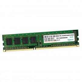 4Go RAM Apacer AU04GFA60CATBGC DIMM DDR3 PC3-12800U 1600Mhz 1.5v 240-Pin CL11