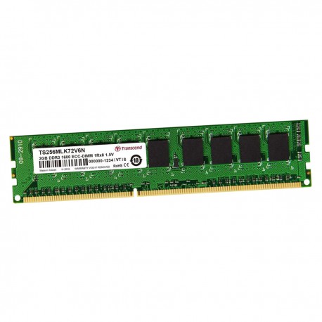 2Go RAM ECC Serveur Transcend TS256MLK72V6N DDR3 PC3-12800E 1600MHz 1Rx8 CL11