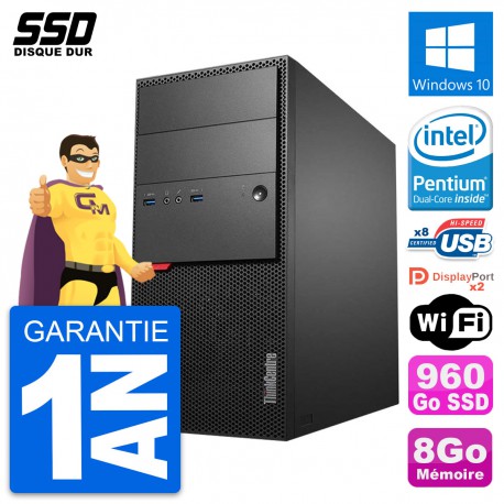 PC Tour Lenovo ThinkCentre M900 Intel G4400 RAM 8Go SSD 960Go Windows 10 Wifi