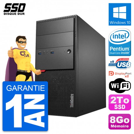 PC Tour Lenovo ThinkCentre M900 Intel G4400 RAM 8Go SSD 2To Windows 10 Wifi