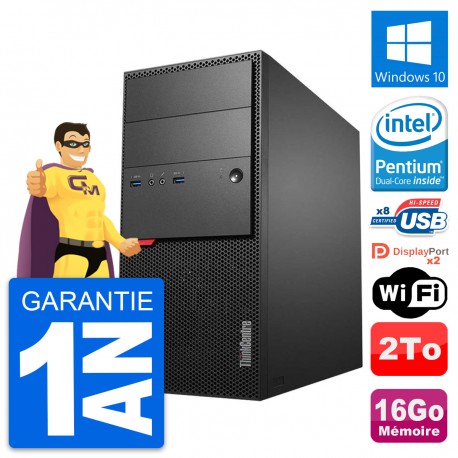 PC Tour Lenovo ThinkCentre M900 Intel G4400 RAM 16Go Disque 2To Windows 10 Wifi