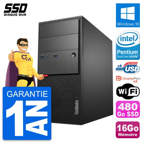 PC Tour Lenovo ThinkCentre M900 Intel G4400 RAM 16Go SSD 480Go Windows 10 Wifi