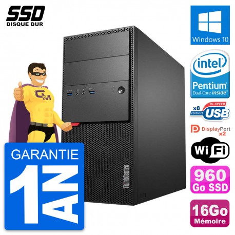 PC Tour Lenovo ThinkCentre M900 Intel G4400 RAM 16Go SSD 960Go Windows 10 Wifi