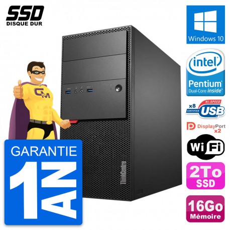 PC Tour Lenovo ThinkCentre M900 Intel G4400 RAM 16Go SSD 2To Windows 10 Wifi
