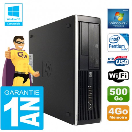 PC HP Compaq 8300 SFF Intel G850 Ram 4Go Disque 500 Go Graveur DVD Wifi W7