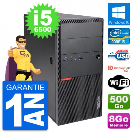 PC Tour Lenovo ThinkCentre M900 i5-6500 RAM 8Go Disque Dur 500Go Windows 10 Wifi
