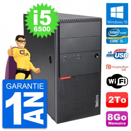 PC Tour Lenovo ThinkCentre M900 Intel i5-6500 RAM 8Go Disque 2To Windows 10 Wifi