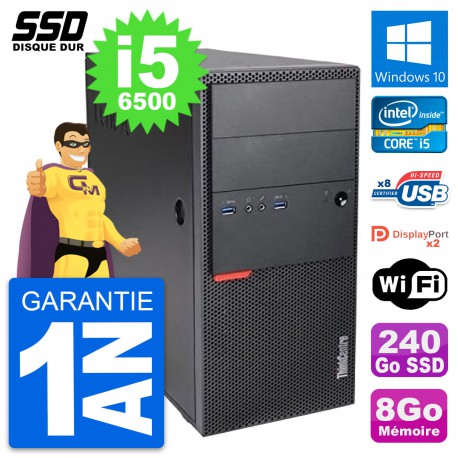 PC Tour Lenovo ThinkCentre M900 Intel i5-6500 RAM 8Go SSD 240Go Windows 10 Wifi