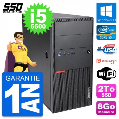 PC Tour Lenovo ThinkCentre M900 Intel i5-6500 RAM 8Go SSD 2To Windows 10 Wifi