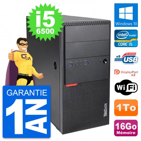 PC Tour Lenovo ThinkCentre M900 Core i5-6500 RAM 16Go Disque 1To Windows 10 Wifi
