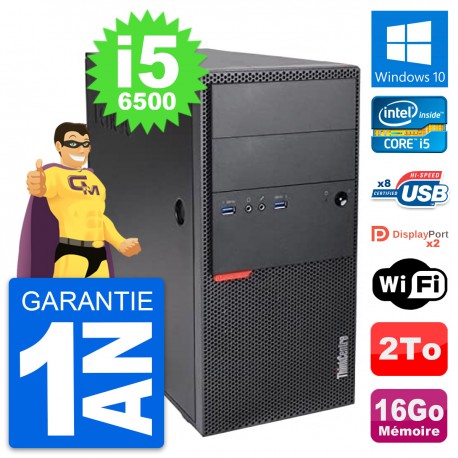 PC Tour Lenovo ThinkCentre M900 Core i5-6500 RAM 16Go Disque 2To Windows 10 Wifi