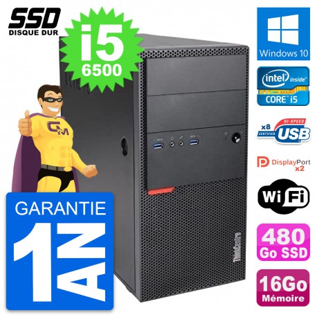 PC Tour Lenovo ThinkCentre M900 Intel i5-6500 RAM 16Go SSD 480Go Windows 10 Wifi