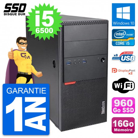 PC Tour Lenovo ThinkCentre M900 Intel i5-6500 RAM 16Go SSD 960Go Windows 10 Wifi