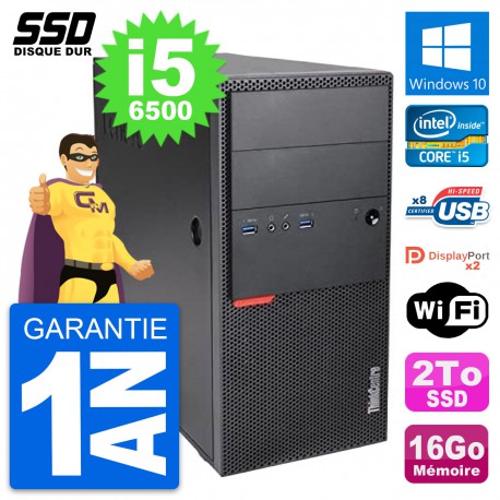 PC Tour Lenovo ThinkCentre M900 Intel i5-6500 RAM 16Go SSD 2To Windows 10 Wifi