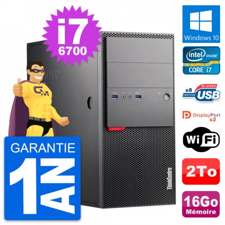 PC Tour Lenovo ThinkCentre M900 Core i7-6700 RAM 16Go Disque 2To Windows 10 Wifi