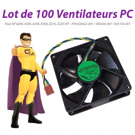 Lot x100 Ventilateurs PC HP 636922-001 580230-001 605154-001 6300 8300 Z220 SFF