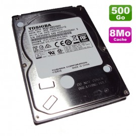 Disque Dur 500Go SATA 2.5" Toshiba MQ01ABD050V 5400RPM PC Portable 8Mo