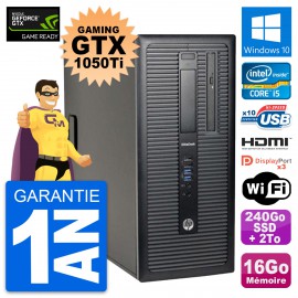 PC Tour HP 800 G1 Gaming GTX 1050Ti i5-4570 RAM 16Go 240Go SSD + 2To Windows 10