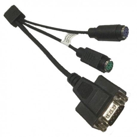 Câble Adaptateur Dell 0KG2HH KG2HH Micro Serie / DB-9 RS-232 Mâle + PS/2 Femelle