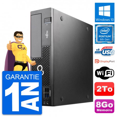 PC Fujitsu Esprimo D556 DT Intel G4400 RAM 8Go Disque Dur 2To Windows 10 Wifi