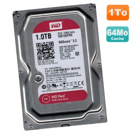 Disque Dur 1To Western Digital NASware 3.0 SATA 3.5 WD Red WD10EFRX-68FYTN0 64Mo