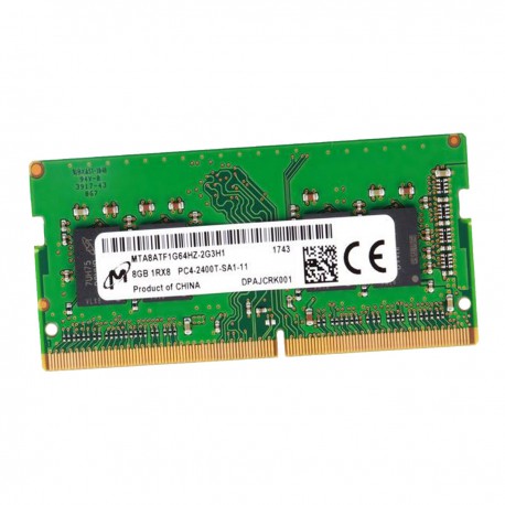 8Go RAM Micron MTA8ATF1G64HZ-2G3H1 DDR4 SODIMM PC4-19200S 2400Mhz 1Rx8 1.2v CL17