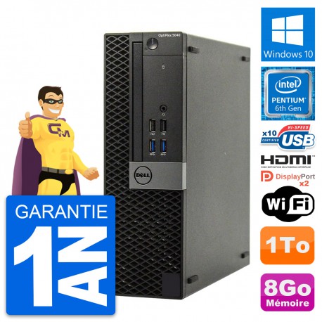 PC Dell OptiPlex 5040 SFF Intel G4400 RAM 8Go Disque 1To HDMI Windows 10 Wifi
