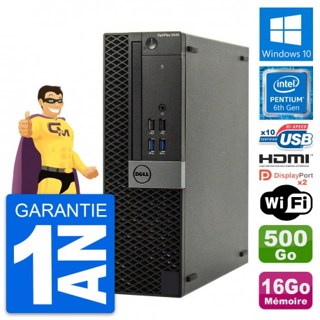 PC Dell OptiPlex 5040 SFF Intel G4400 RAM 16Go Disque 500Go HDMI Windows 10 Wifi