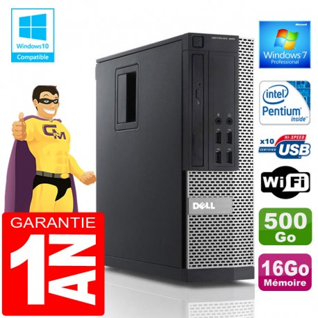 PC DELL 990 SFF Intel G840 Ram 16Go Disque 500 Go Wifi W7