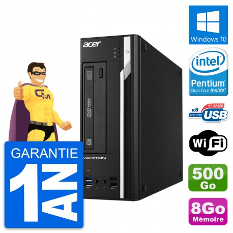 PC Acer Veriton X2632G SFF Intel G3220 RAM 8Go Disque Dur 500Go Windows 10 Wifi