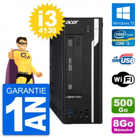 PC Acer Veriton X2632G SFF Intel i3-4130 RAM 8Go Disque 500Go Windows 10 Wifi