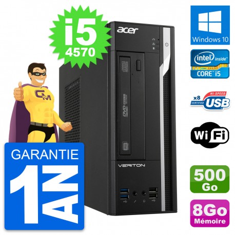 PC Acer Veriton X2632G SFF Intel i5-4570 RAM 8Go Disque 500Go Windows 10 Wifi