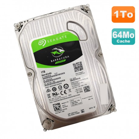 Disque Dur 1To SATA 3.5" Seagate ST1000DM010 2EP102-500 7200RPM 64Mo