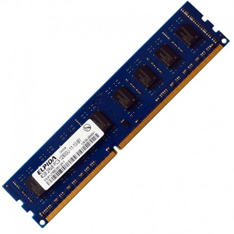 4Go RAM PC Bureau ELPIDA EBJ41UF8BDW0-GN-F DDR3 PC3-12800U 1600Mhz 2Rx8 CL11-10