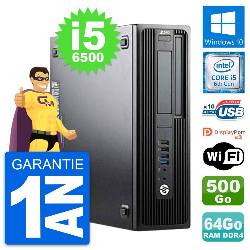 Renewed Desktop Renewed HP Z240 SFF Workstation - Intel I5-6500