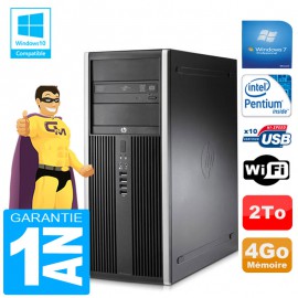 PC Tour HP Compaq 8200 Intel G630 Ram 4Go Disque 2 To Graveur DVD Wifi W7