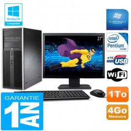 PC Tour HP Compaq 8200 Intel G630 Ram 4Go Disque 1 To Wifi W7 Ecran 27"