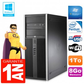 PC Tour HP Compaq 8200 Intel G630 Ram 8Go Disque 1 To Graveur DVD Wifi W7