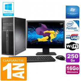 PC Tour HP Compaq 8200 Intel G630 Ram 16Go Disque 250 Go Wifi W7 Ecran 19"