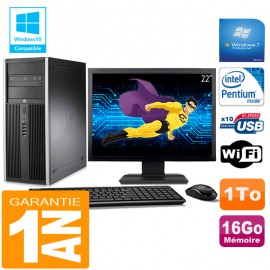 PC Tour HP Compaq 8200 Intel G630 Ram 16Go Disque 1 To Wifi W7 Ecran 22"